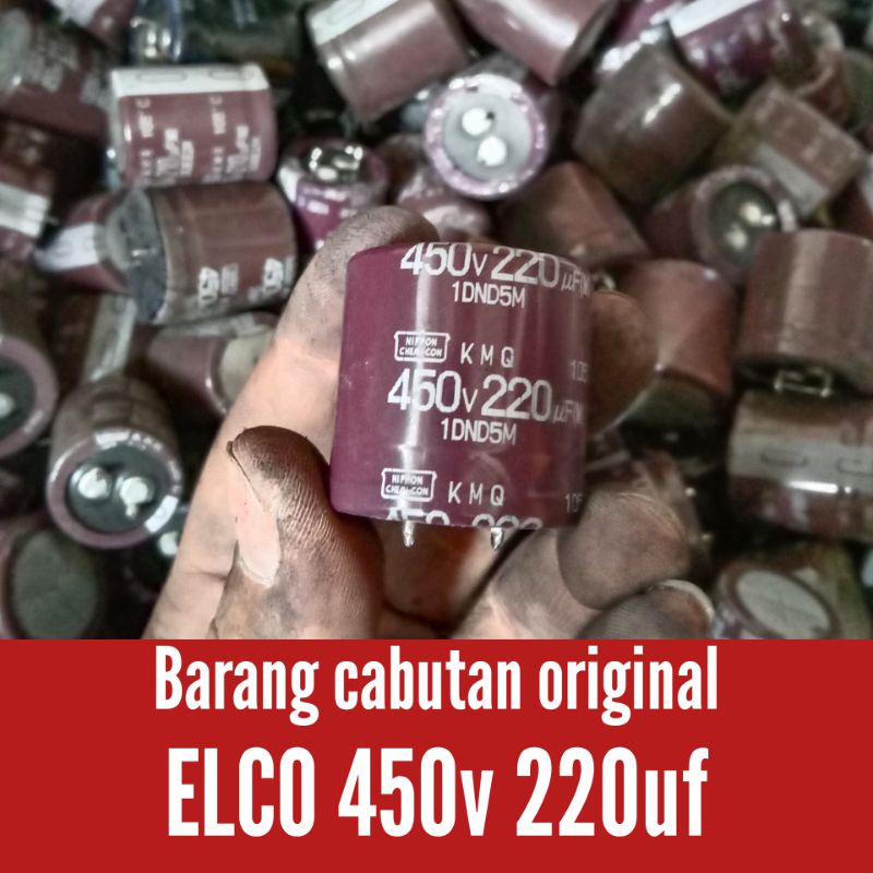 ELCO CABUTAN ORIGINAL 450V 220UF