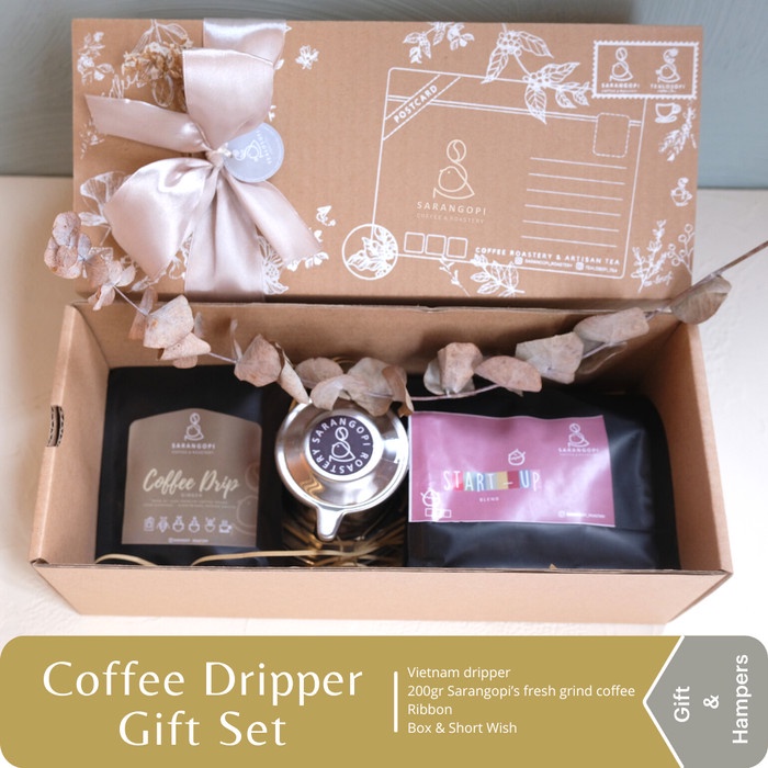 

[COD] Coffee Dripper Gift Set - Hampers Kado Souvenir Kopi - Sarangopi