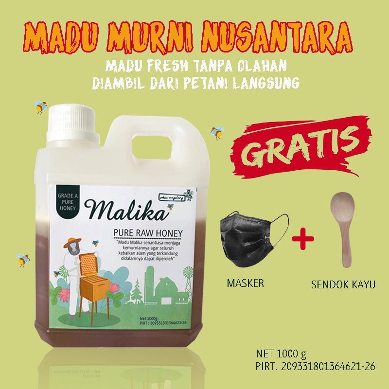 Jual Madu Asli Murni Malika Original Tanpa Campuran Kg Hutan Kalimantan Nusantara