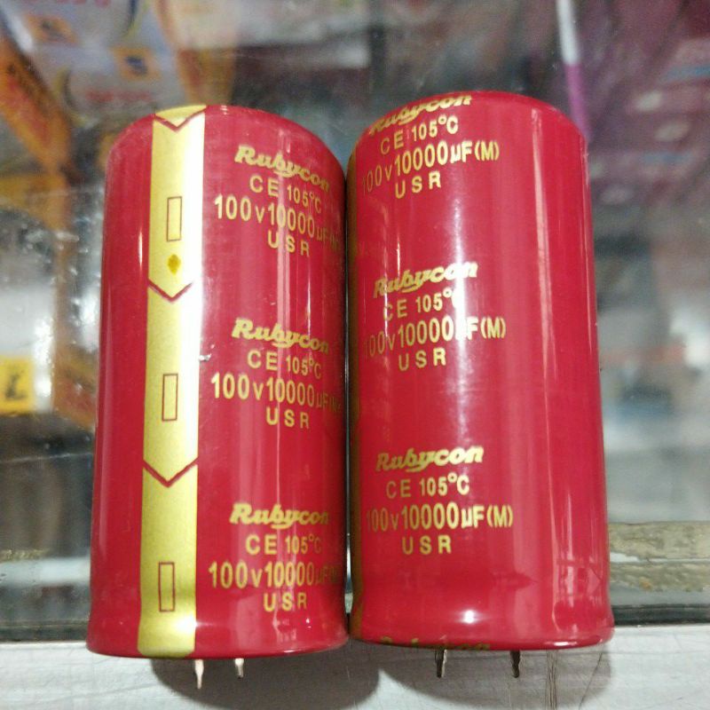 elco rubycon 10000/100v elko rubycon merah