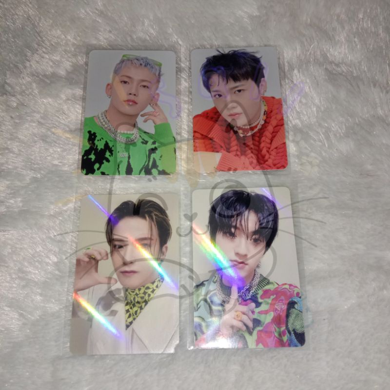 Photocard POB Benefit Makestar Treasure Hologram holo Photo card event (event 1) Hyunsuk Asahi Doyou