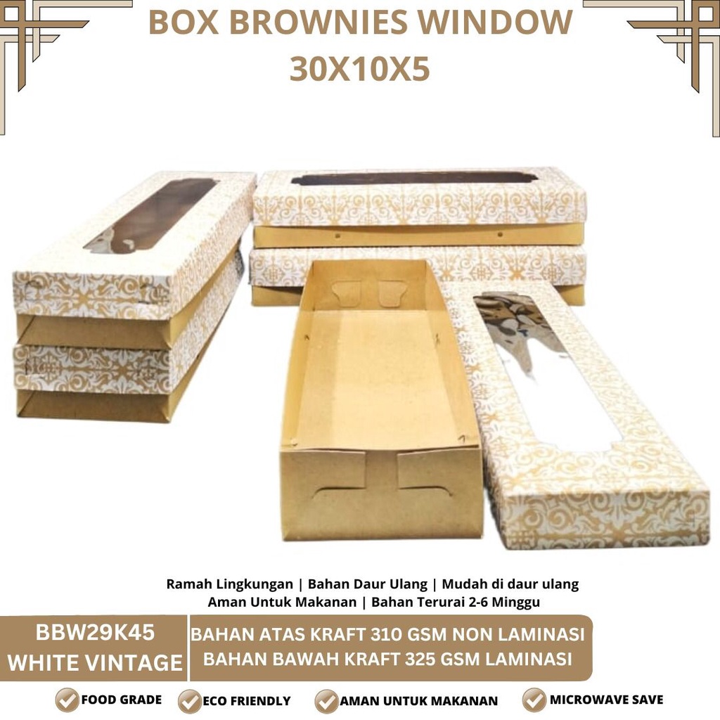 Dus Brownies Window Dus 30X10X5 (BBW29K45-30X10X5 Cm)