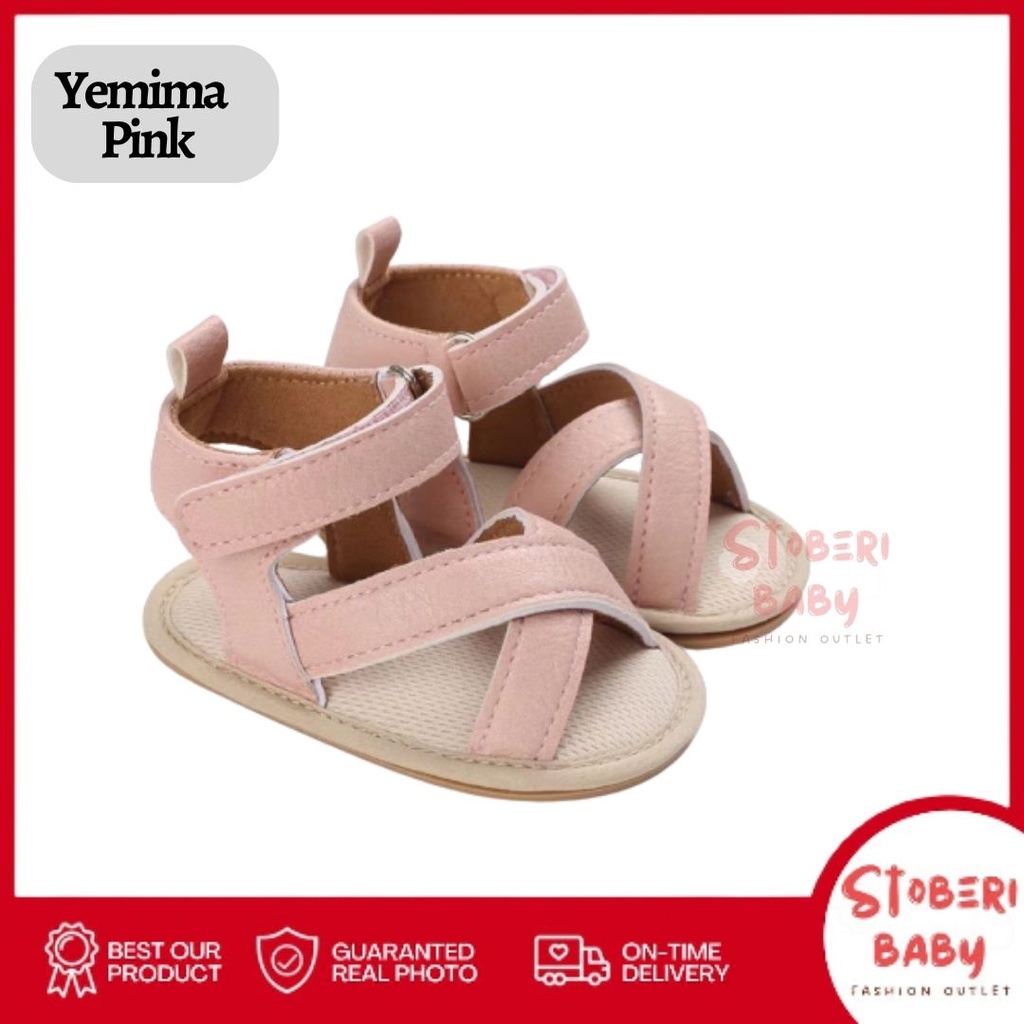 PUNCAK 3.3 stoberi baby - PREWALKER Sepatu Anak Bayi Baby Shoes Sandal Casual Socks Anti Slip Bahan Import / YEMIMA