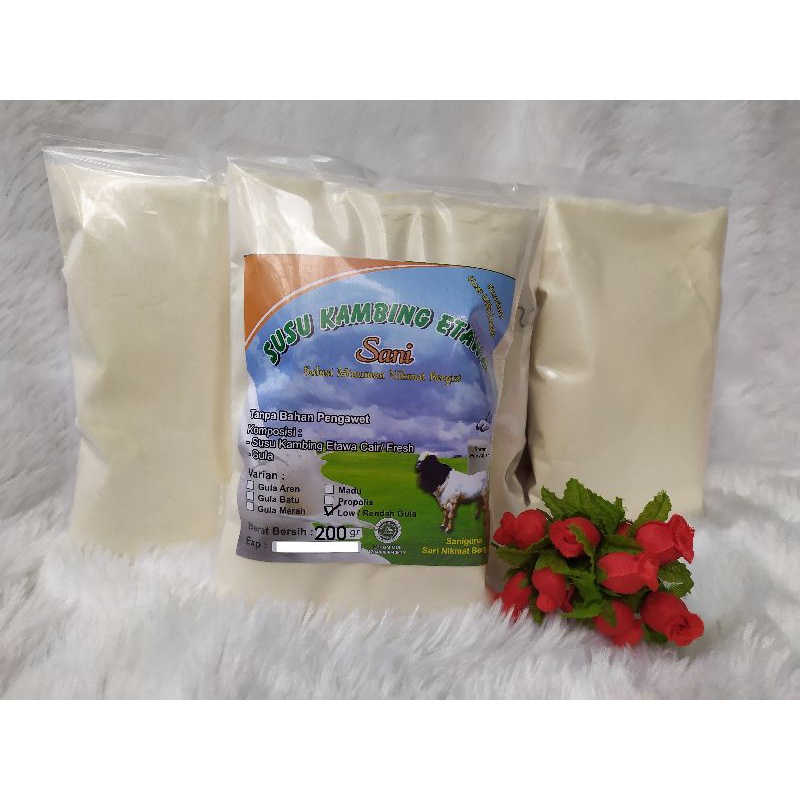 rendah gula/low sugar susu kambing etawa 200g bermanfaat