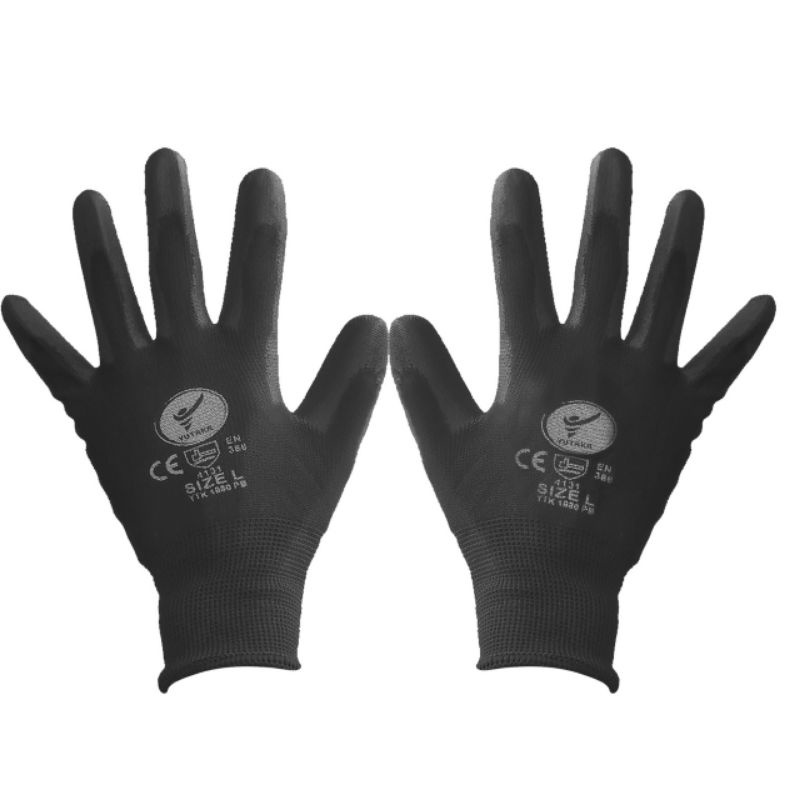 Termurah Sarung Tangan Palm Fit Warna Hitam Merk Yutaka