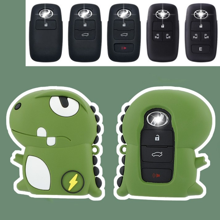 Case Pelindung Remote Kunci Keyless Motif Kartun Dinova Yaris Raize Perodua Vios 2019-2022 Untuk Toyota Vios 2014