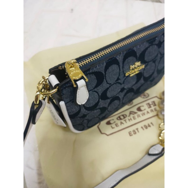 fashion tas wanita import, tas branded motif coach 6189 Slingbagtas coach selempang