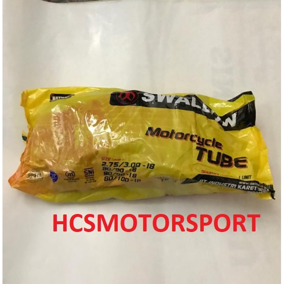 BAN DALAM MOTOR RING 18 UKURAN 275 300 SWALLOW ORIGINAL