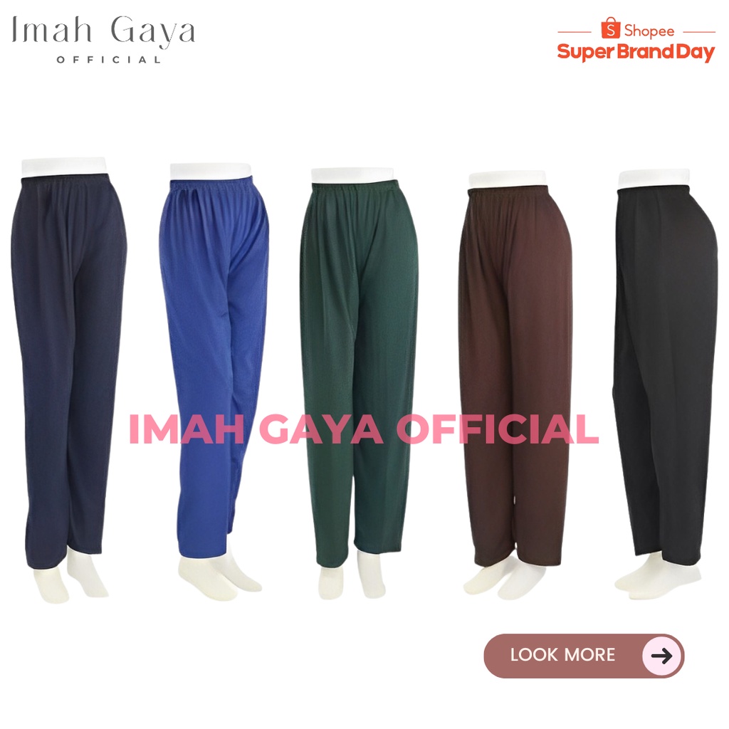 Celana Aladin Ban Panjang Wanita Dewasa Standar Polos Rayon Celana Panjang Aladin