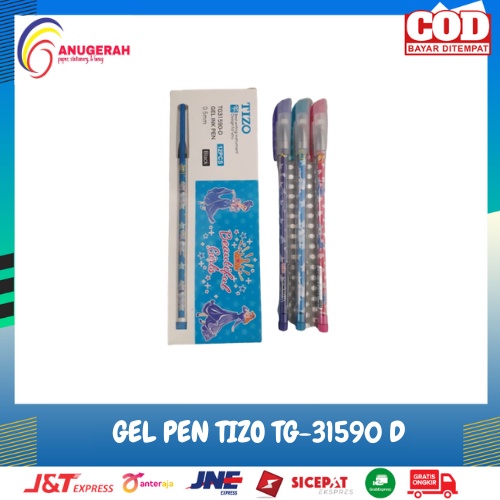 

BOLPOIN GEL PEN TIZO TG-31590 D HITAM
