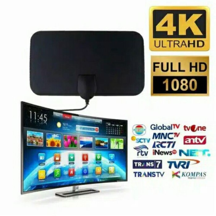 ANTENA TV DIGITAL DVB T2 INDOOR FULL HD 4K SINYAL KUAT