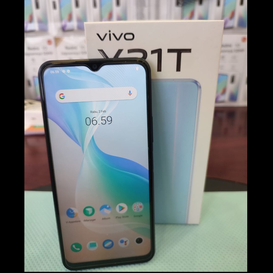 VIVO Y21T 6/128GB SECOND MULUS 98% FULL SET RAM 6GB INTERNAL 128GB