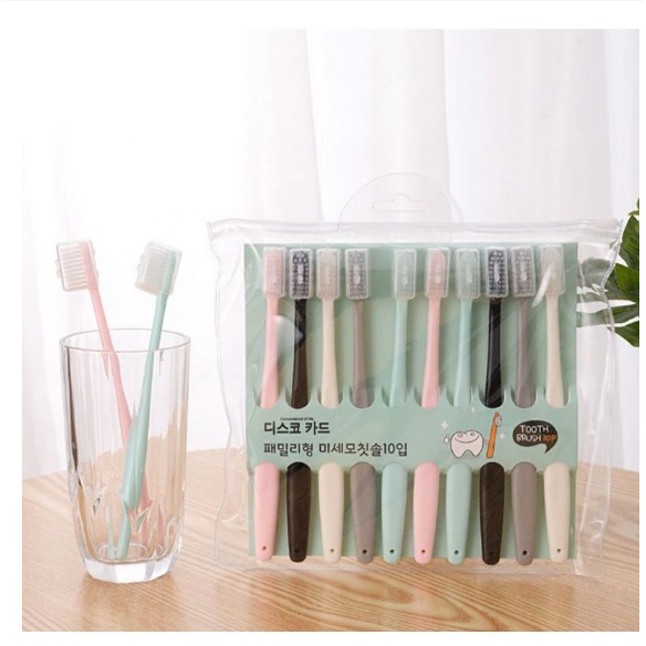Sikat Gigi Dewasa Bulu Sikat plus Tutupan Helm Steril Higenis Halus Murah Produk Import Toothbrush Sikat Gigi Double Care Sensitive Soft-sweet bee