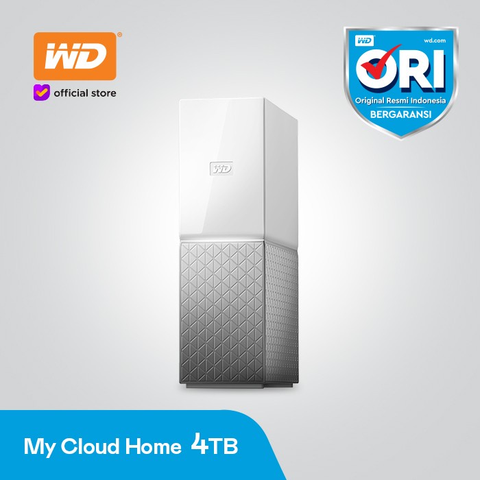 Hard Disk Wd My Cloud Home 4Tb - Hardisk Eksternal Personal Cloud Storage