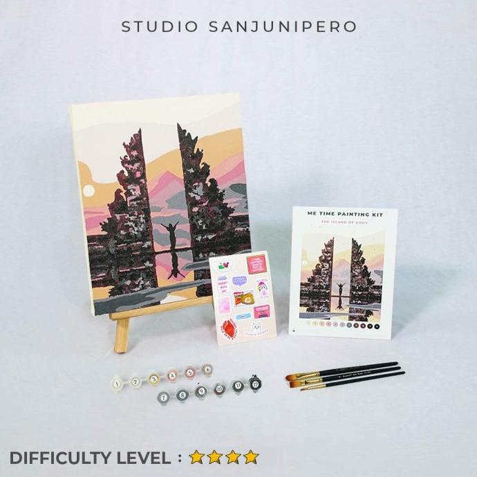 

THE ISLAND OF GODS Painting Kit By Number Studio Sanjunipero