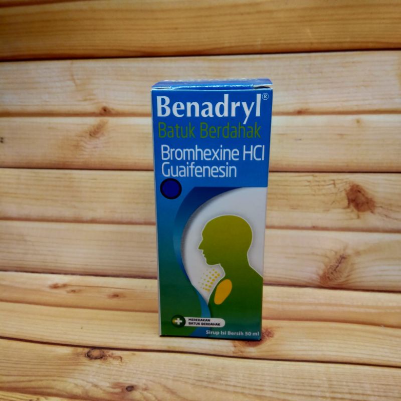 Jual BENADRYL BATUK BERDAHAK (50ML) Wet Cough Syrup Shopee Indonesia