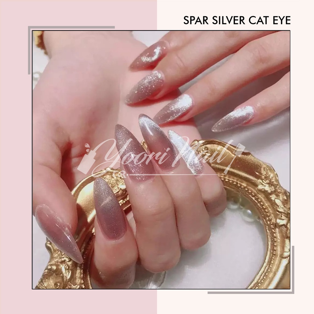 Spar cat eye silver gel 15ml misscheering gel kutek cateye gel polish nail art nailart