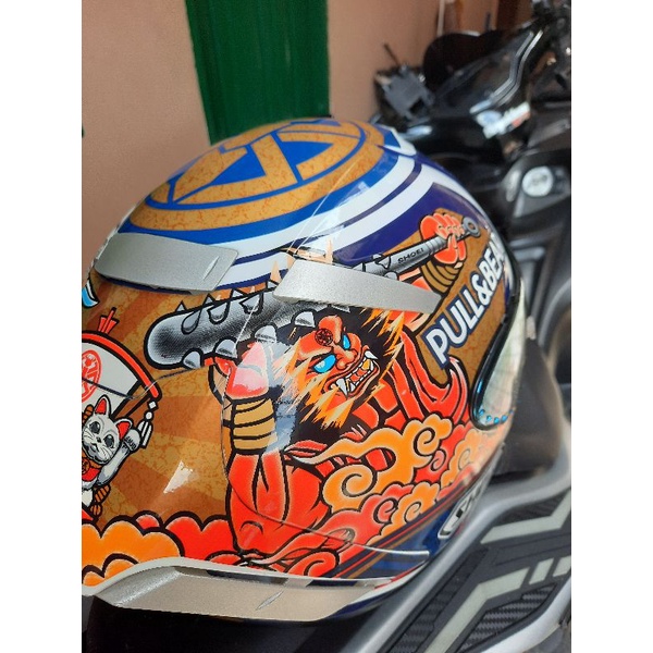 Shoei Clone 1:1 Motegi 3 Size M Mulus Visor 2