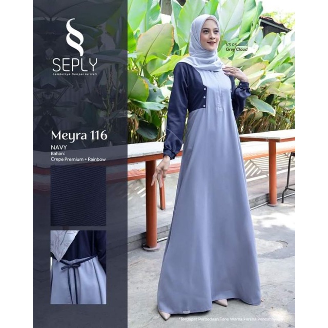 Meyra 116 gamis seply terbaru 2022 gamis simple gamis formal