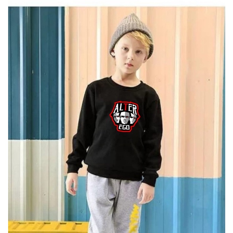 BAJU KAOS SWEATER EGO ANAK LAKI LAKI ATASAN KIDS LENGAN PANJANG PREMIUM