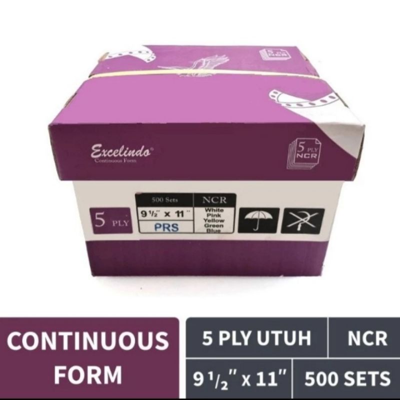 

Continuous form 5 ply/kertas komputer dot matriks 9 1/2 * 11 Full/PRS