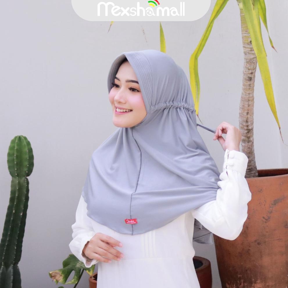 [PRODUK R0NL9] Kerudung Hijab Instan Pet Jersey Polos Serut Jokowi By Shamira Standar DAL