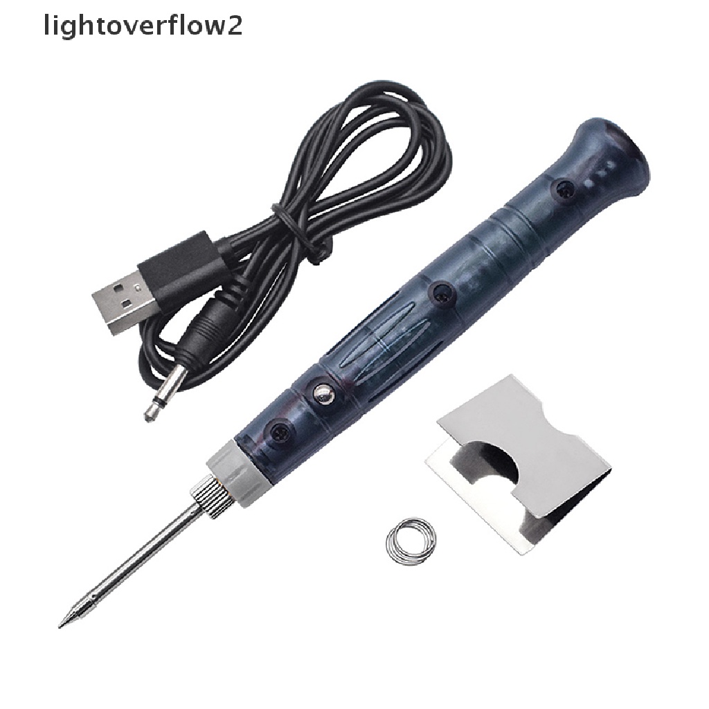 (lightoverflow2) Alat Bantu Pendengaran Besi Solder Elektrik Usb Dengan Lampu Indikator