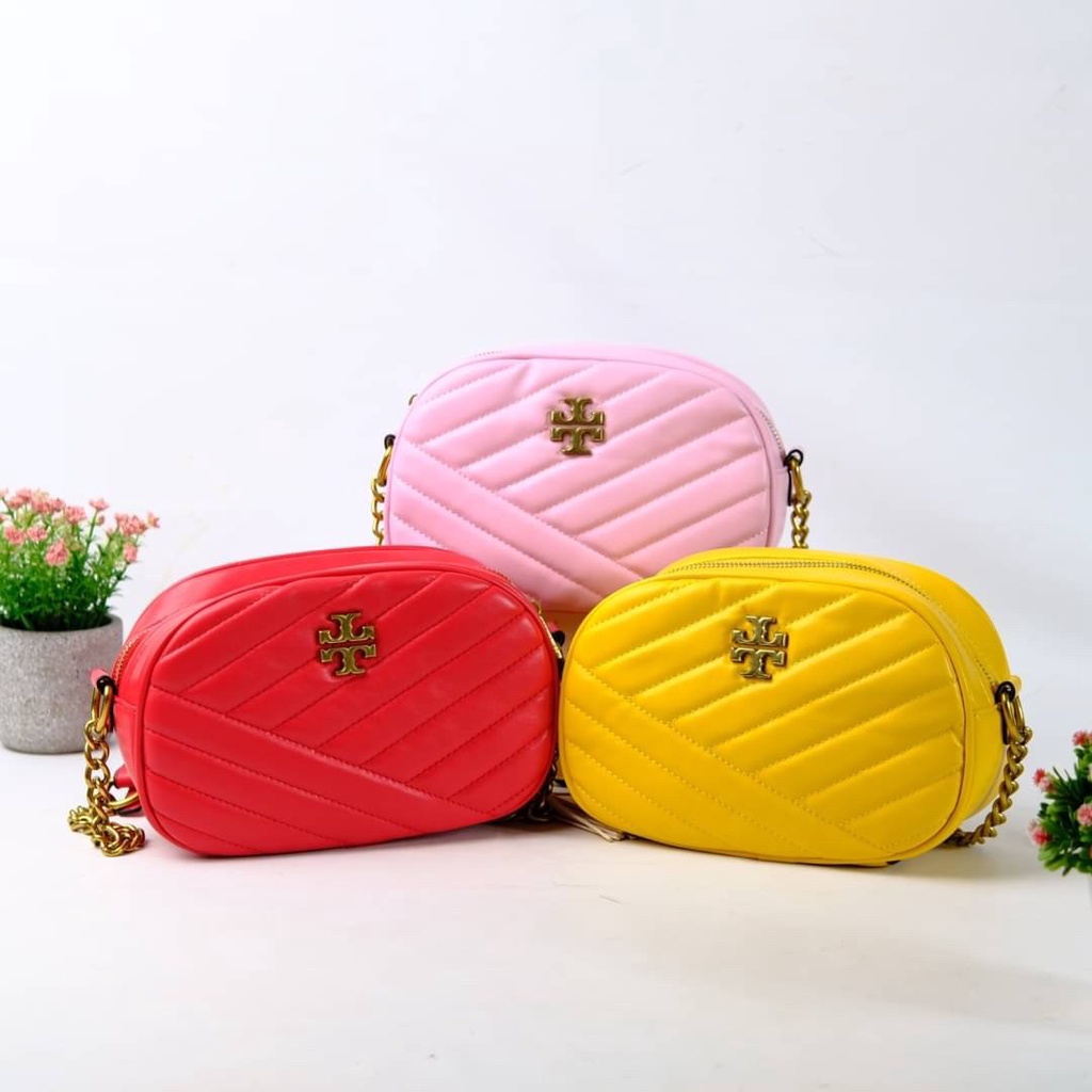 [7.7 Boombastis Sale⚡] - TAS SELEMPANG WANITA TB TB008 OVAL MOTIF CHEVRON RUMBAI SLING GBAG PREMIUM IMPORT