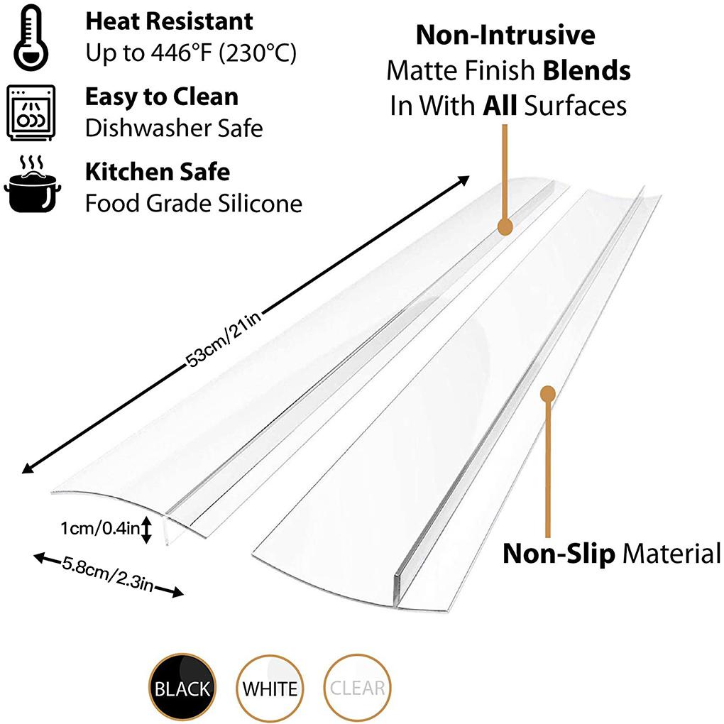 Penutup Kompor Silicone Stove Crack Sealed Strip Tahan Kompor Dapur