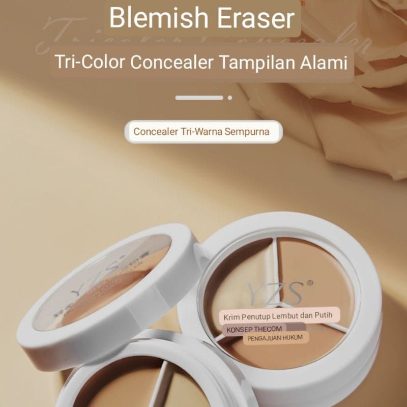 Medan Termurah Longstay 3 Colors Make Up Concealer Multi Function Cream Full Coverage Foundation Moisturizing YZS