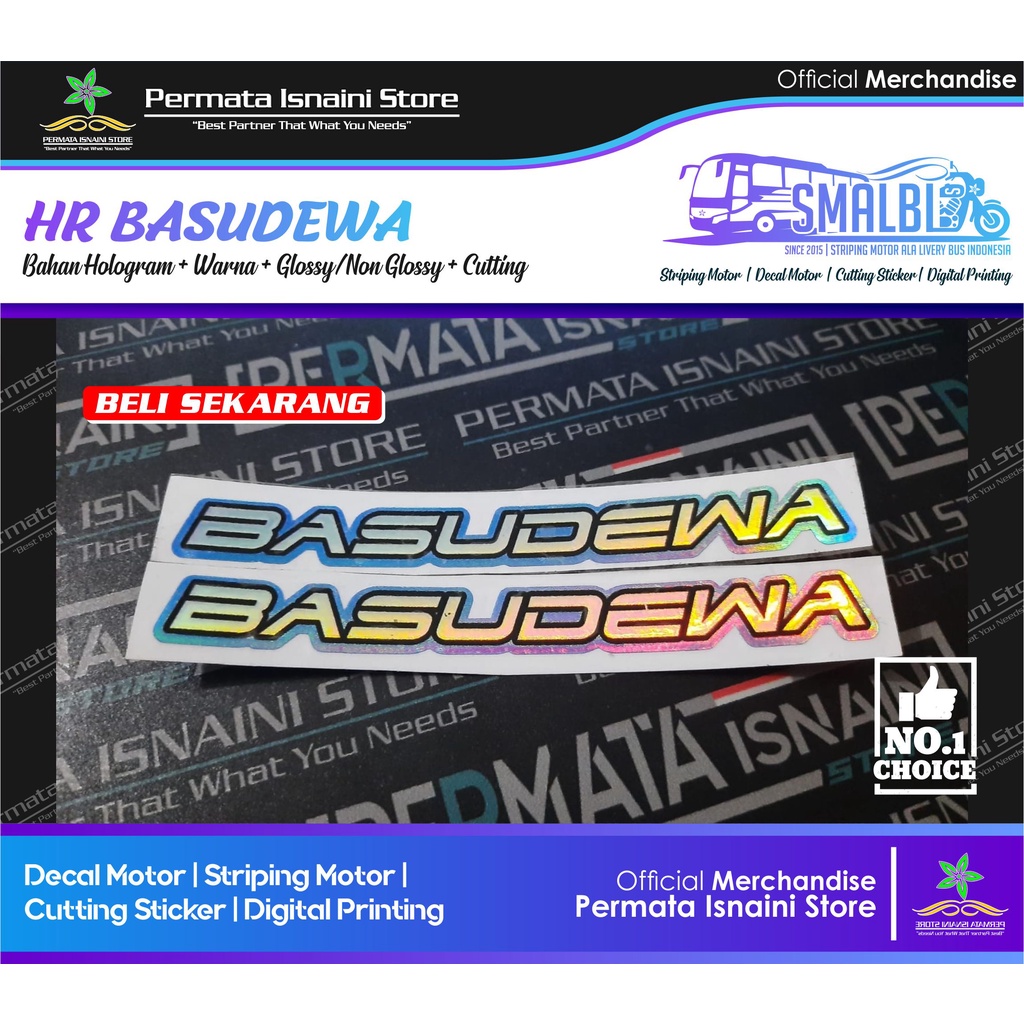 Jual Sticker Hologram Julukan Bus Hr Basudewa Po Haryanto By Pis