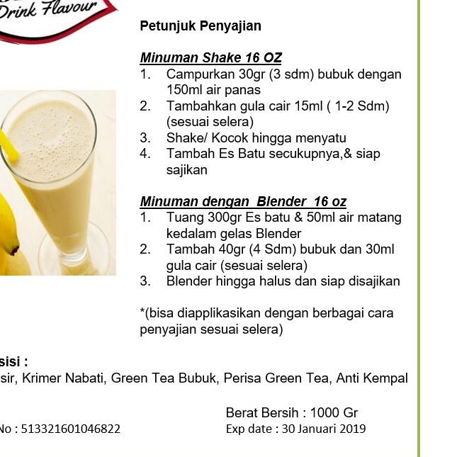 

SALE✅BONICO BANANA powder 500gr Bubuk minuman drink powder Ice Blend Milk Shake PISANG gedang wangi|RA2