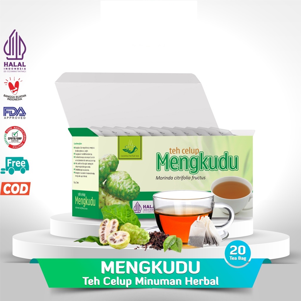 

Obat Diabetes dan Gula Dara Alami dari Teh MENGKUDU Tazakka isi 20 Kantung Teh Celup HALAL dan SUDAH BPOM ORIGINAL