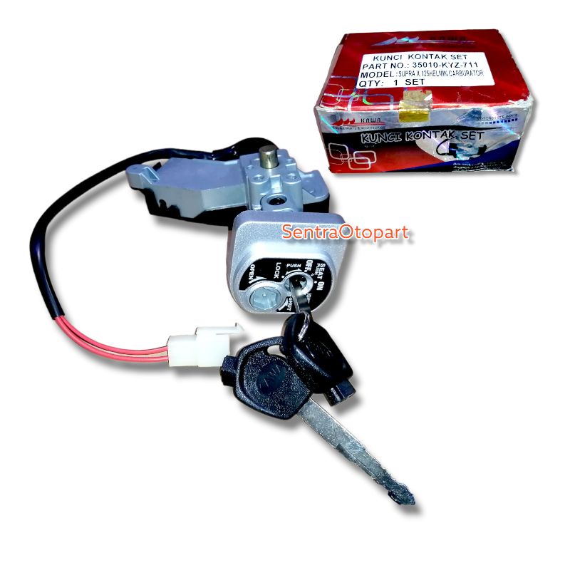 Kunci kontak set supra x 125 helm in karbu karburator kawa