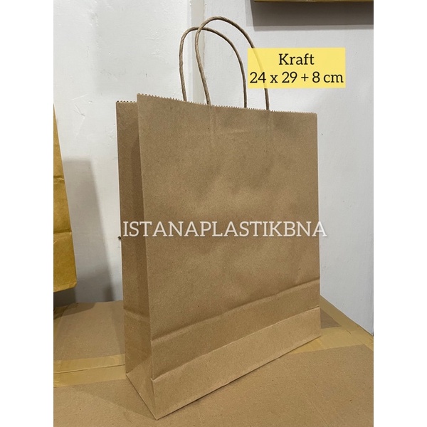 

(10pcs)PAPERBAG KRAFT SEDANG