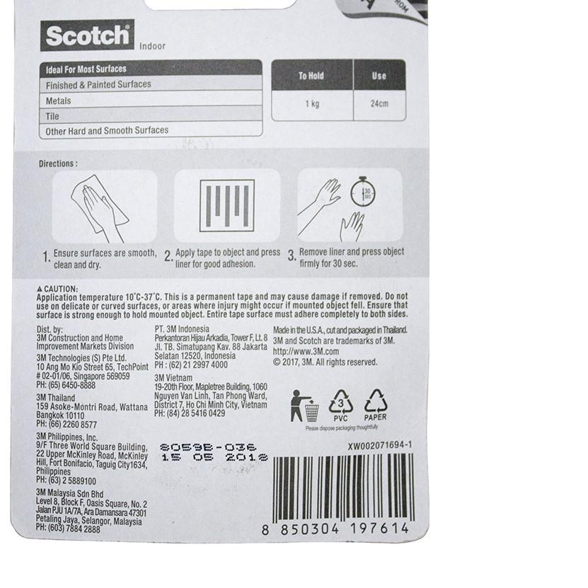 

BAYAR DITEMPAT✔️Indoor Permanent Mounting Double Tape 3M 24 mm x 1 m Scotch 114|RA9