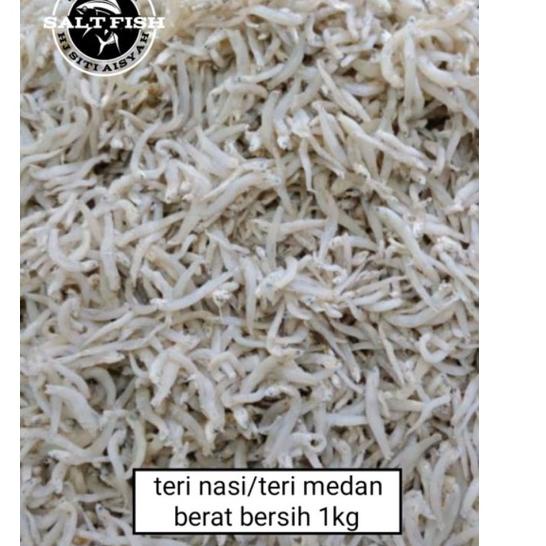 

idPp6P0--teri nasi/ teri medan putih ;1kg harga termurah