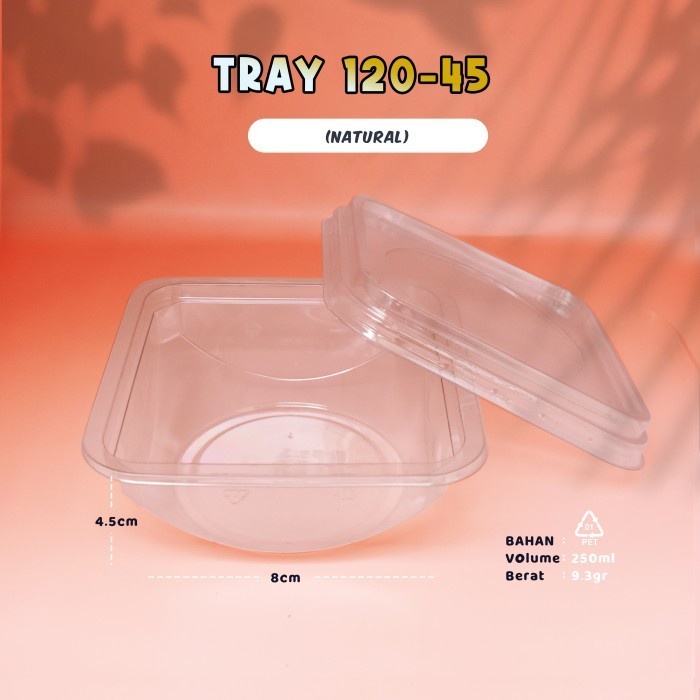 Tray 120-45 - Tray Salad Buah - Tempat Salad Sayur - 250ml - PET