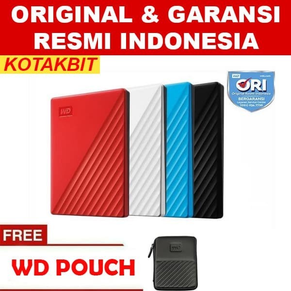 Hard Disk Wd My Passport New 1Tb Hdd Hd Hardisk Harddisk External Eksternal 2.5"