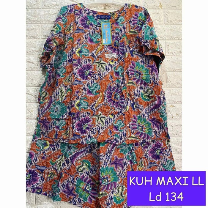 Babydoll/Stelan Kencana Ungu Label Biru-Maxi Ll Original