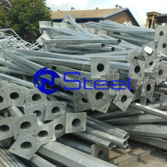 Tiang Pagar BRC Galvanis 280 cm x 2" EP HD