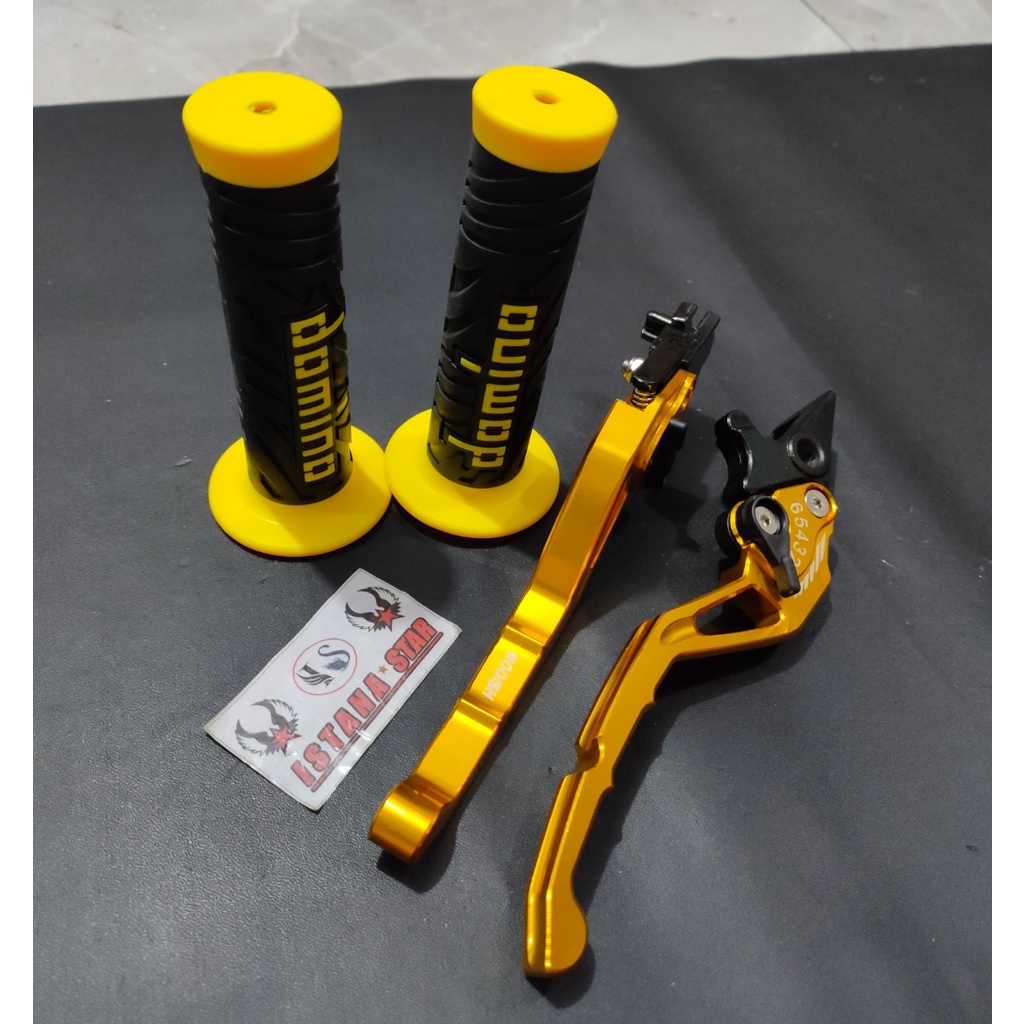 Handle Rem Variasi Motor BEAT LAMA KARBU / VARIO 110 KARBU Bahan CNC Warna EMAS