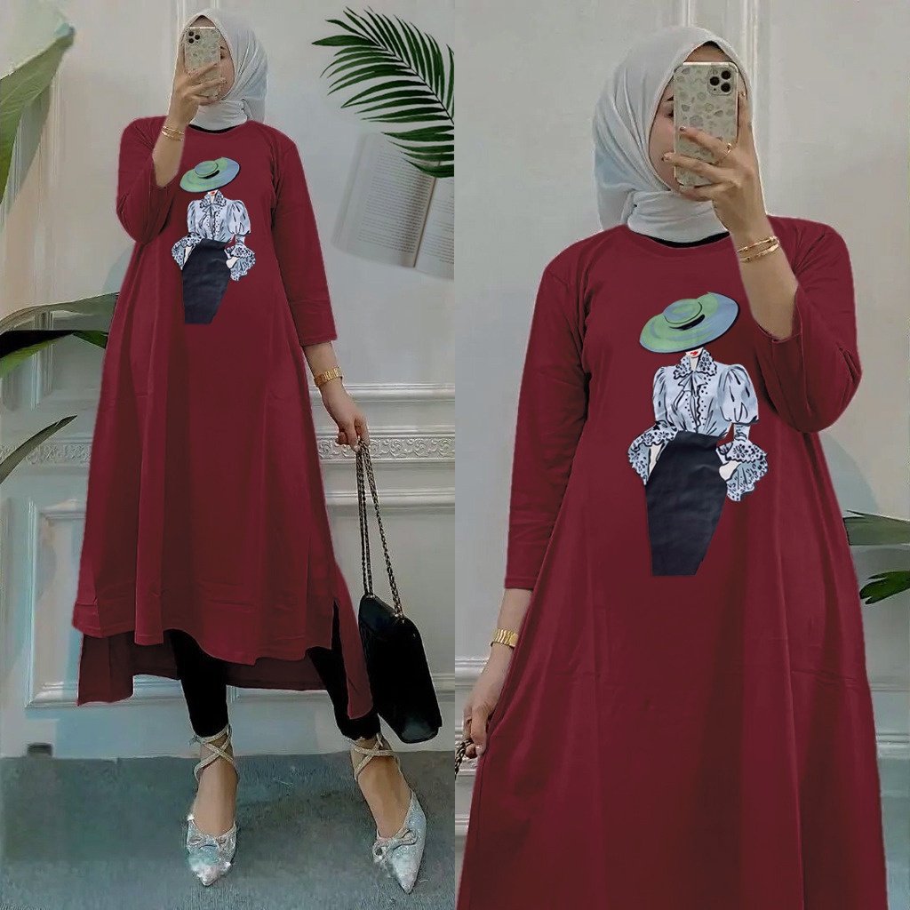 VF - Gamis Midi Dress Classy Muslimah Terbaru