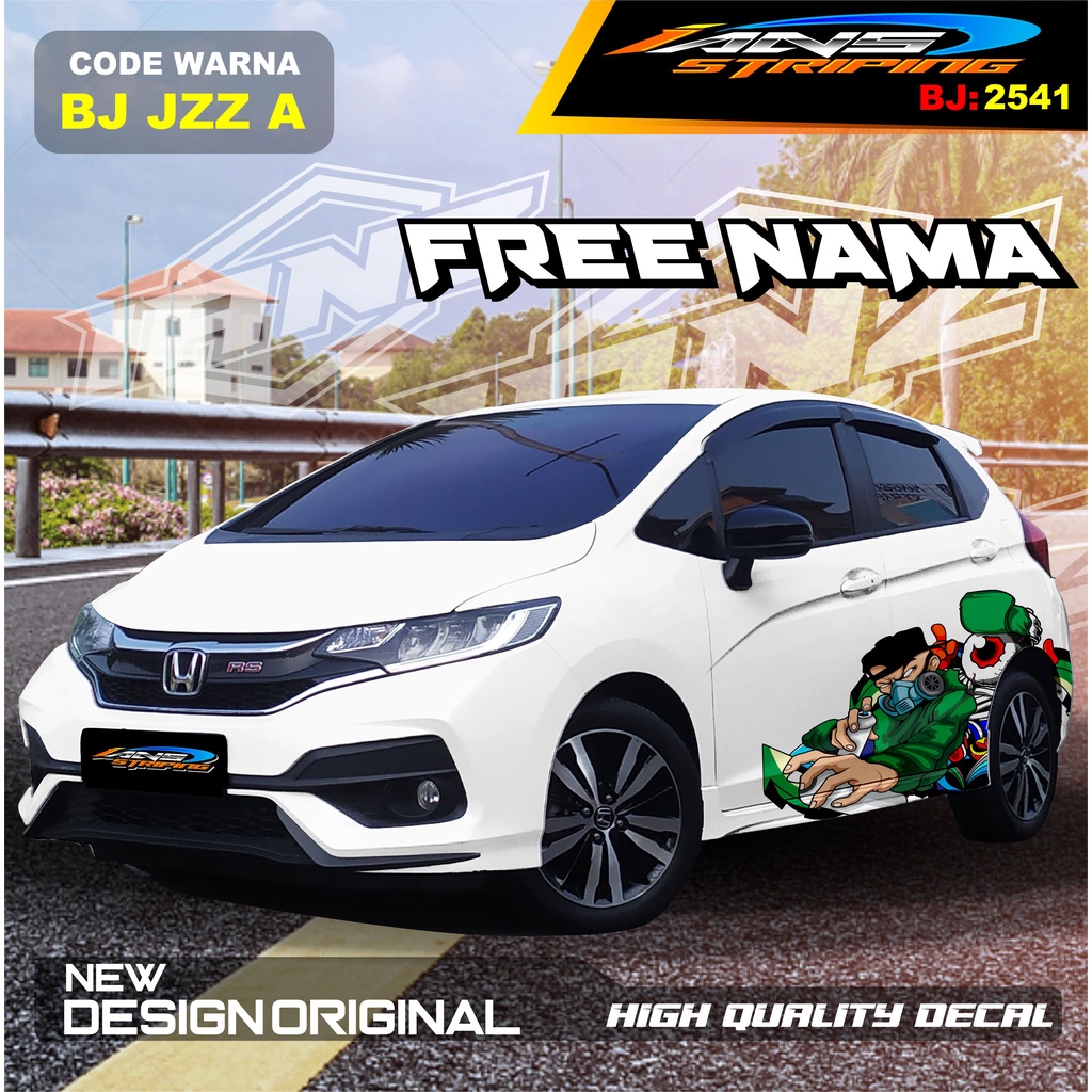 STIKER HONDA JAZZ / STICKER DECAL MOBIL JAZZ / DECAL STICKER MOBIL HONDA JAZZ , BRIO / STICKERMOBIL