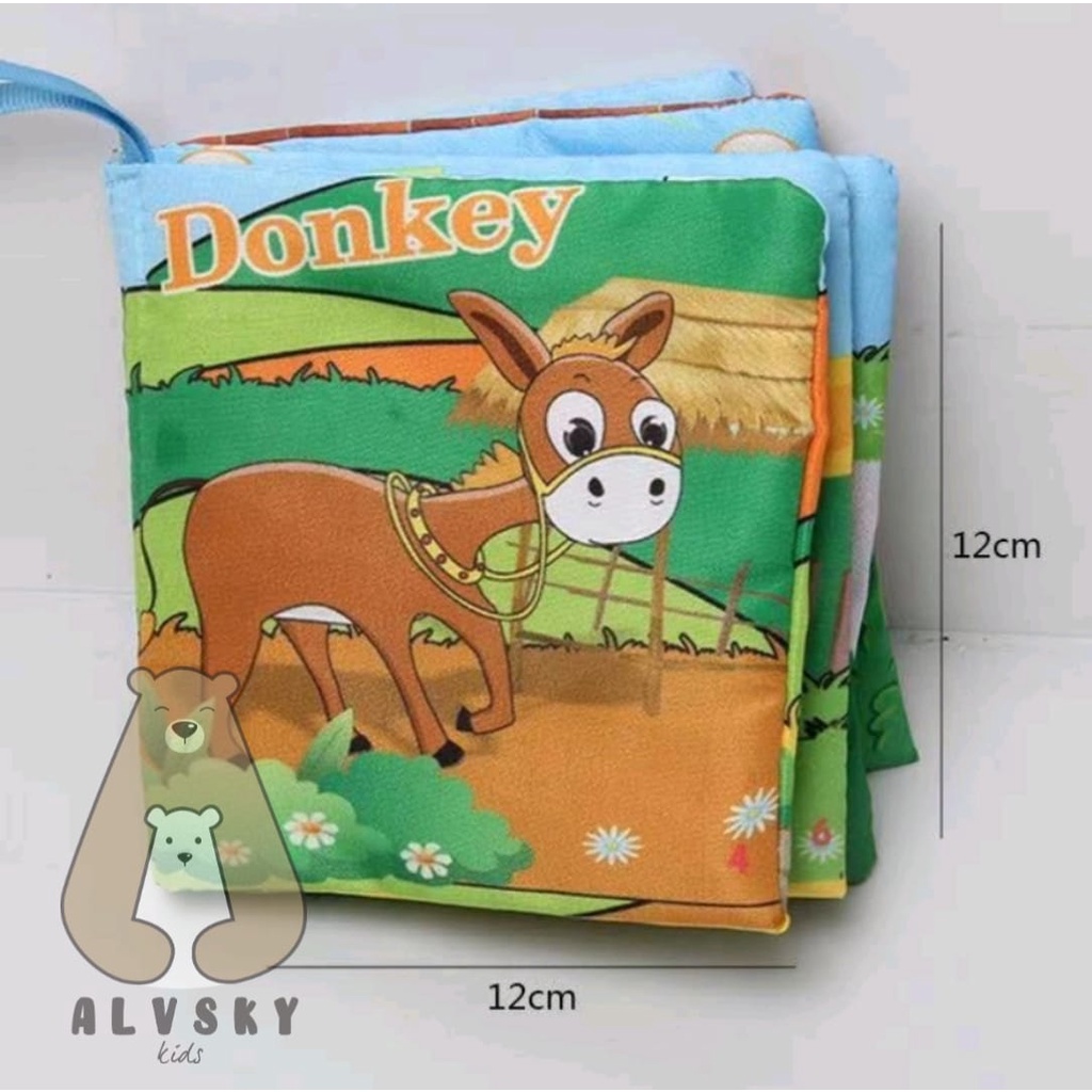 MAINAN EDUKASI BUKU BANTAL BAYI KAIN / BABY SOFT BOOKS MINI / BABY CLOTH BOOK