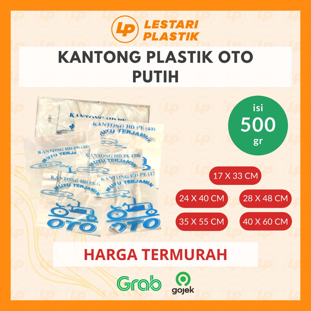 [TERMURAH] KANTONG PLASTIK HD PE OTO PUTIH UK. 24 / HD SJ / KRESEK MURAH / KANTONG KRESEK PUTIH SUSU
