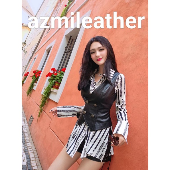 rompi kulit wanita / vest wanita/Rompi wanita