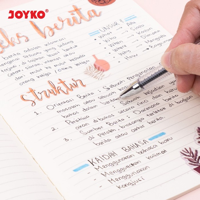 Notebook Diary Agenda Buku Catatan Bergaris Ruled Joyko NB-712 A5
