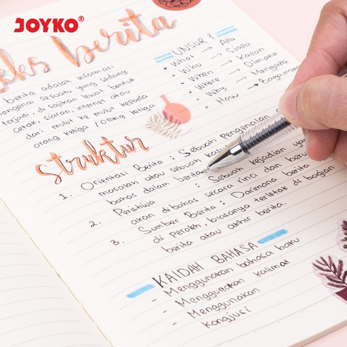 Ruled Notebook Diary Agenda Buku Catatan Bergaris Joyko NB-712 A5