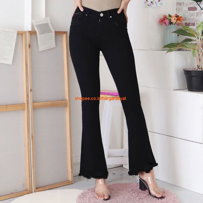 CT Jeans Highwaist Cutbray Rawis 1116
